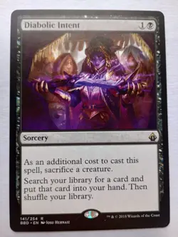 MTG - 1x Diabolic Intent - Battlebond - LP - Image 1