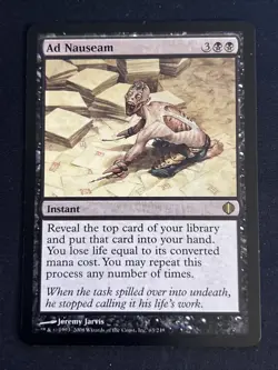 1x Ad Nauseam (63) Shards of Alara LP MTG Magic the Gathering x1 MKE - Image 1