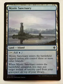 MTG Throne of Eldraine Mystic Sanctuary Foil 247/269 NM - Image 1