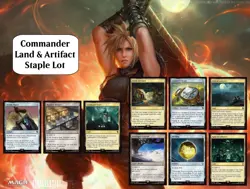 9x - Commander FINAL FANTASY Land & Artifact Lot - Sol Ring Arcane Signet & more - Image 1