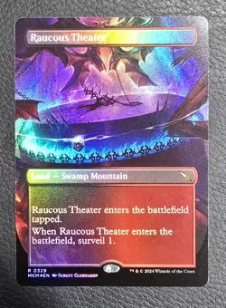 Raucous Theater (Borderless) Murders at Karlov Manor Foil MTG NM Magic Card - Image 1