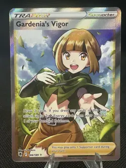 Gardenia's Vigor 184/189 Pokemon Astral Radiance Full Art Trainer Holo NM - Image 1
