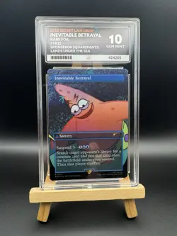 2025 Secret Lair Magic MTG - Inevitable Betrayal 1935 Rare Foil SpongeBob ACE 10 - Image 1