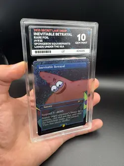 2025 Secret Lair Magic MTG - Inevitable Betrayal 1935 Rare Foil SpongeBob ACE 10 - Image 4
