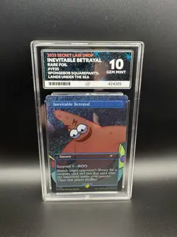 2025 Secret Lair Magic MTG - Inevitable Betrayal 1935 Rare Foil SpongeBob ACE 10 - Image 5