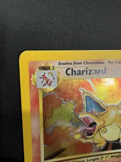 1999 Pokemon TCG Base Set Charizard Holo 4/102 Unlimited WOTC - Image 3
