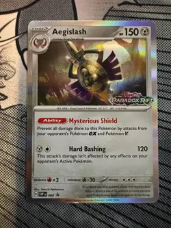 Aegislash 060 Pokemon Paradox Rift Pre-Release Promo SVP EN Trading Card 2023 - Image 1