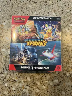 Pokemon Surging Sparks SV08 Booster Bundle TCG 6 packs free shiping - Image 1