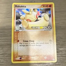 2005 Pokemon EX Emerald Makuhita Reverse Holo #54 NM - Image 1
