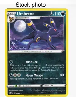 Umbreon - New 2025 McDonalds Pokemon Dragon Discovery Card 009/015 Mcdonald's - Image 1