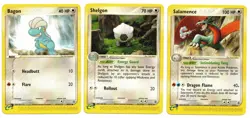 Pokemon Cards: Salamence 19/97, Shelgon 41/97, & Bagon 49/97 EX Dragon Rare! NM - Image 1
