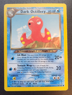 Pokemon Neo Destiny Dark Octillery Common Unlimited 62/105 LP/NM Condition - Image 1