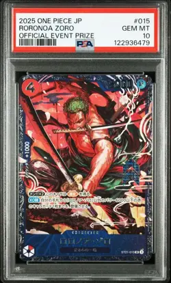 One Piece Zoro PSA10 Flagship Promo ST21-015 Event Prize Japanese Card - Image 3
