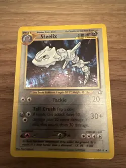 Pokemon TCG Steelix Neo Genesis Holo Card 15/111 Unlimited Rare LP - Image 1