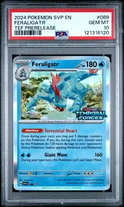 PSA 10 Pokemon Feraligatr - 089 (Prerelease) 089 Sv: Scarlet & Violet Promo Card - Image 1