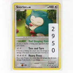 Pokemon TCG Snorlax 81/111 DPP Rising Rivals Regular Common Card EN-MP 2009 - Image 3