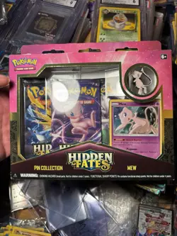 Pokemon Hidden Fates Mew Pin Collection SEALED Pokemon Trading Card Game TCG - Image 1