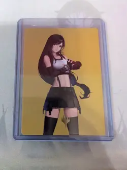 MTG - Tifa, Martial Artist - Art Card Gold-Stamped Planeswalker Symbol - FF:UB - Image 1