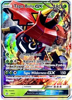 Tapu Bulu GX SM32 Black Star Promo Pokemon Card TCG 2017 Sun & Moon NM+ - Image 1