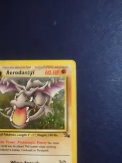 Pokemon TCG Aerodactyl Holo Rare Card Fossil Set 1/62 - Image 4