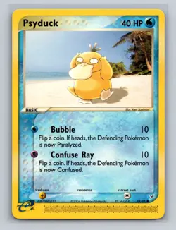 Psyduck 44/95 Team Magma vs Team Aqua Regular e reader pokemon card LP - Image 1
