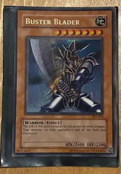 Buster Blader - Gold Letters/Holographic - PSV-050 - RARE - Yu-Gi-Oh Card - Image 1
