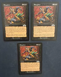 MTG 3X EXODUS SLAUGHTER MAGIC THE GATHERING UNCOMMON INSTANT BLACK ENGLISH - Image 5