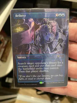 [1x] Bribery (411) - Foil - Borderless Near Mint, English Secret Lair MTG Magic - Image 3