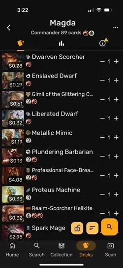 MTG Magic the Gathering Magda, Brazen Outlaw Commander Competitive Deck - Image 3