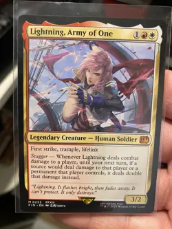 Lightning, Army of One - FINAL FANTASY - MTG NM Pack Fresh! - Image 1