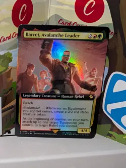 Barret, Avalanche Leader Extended Art Foil Near Mint MTG 166 - Image 1