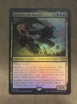 Foil Rakdos, the Muscle - Outlaws of Thunder Junction NM MTG - Image 1