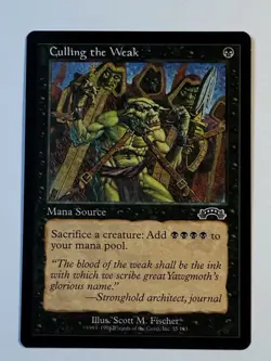 Culling the Weak MTG Exodus LP+ Magic the Gathering - Image 1