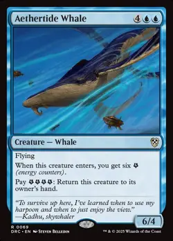Aethertide Whale - Aetherdrift Commander - MTG Rare English Non Foil - Image 1