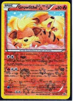 2013 GROWLITHE RC4/RC25 Legendary Treasures Pokemon Radiant Collection HOLO (G6) - Image 1