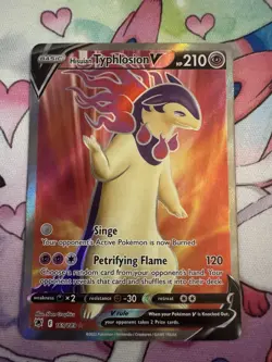 Hisuian Typhlosion V 169/189 Pokemon TCG SWSH10: Astral Radiance Full Art - NM - Image 1