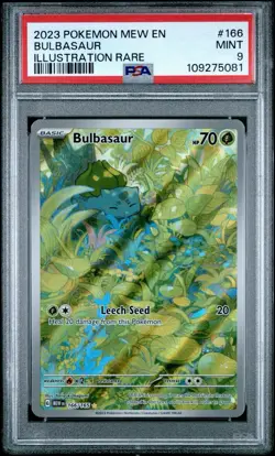 PSA 9 Bulbasaur 166 / Ivysaur 167 / Venusaur EX 198 Set - Pokemon 151 - SIR - EN - Image 3
