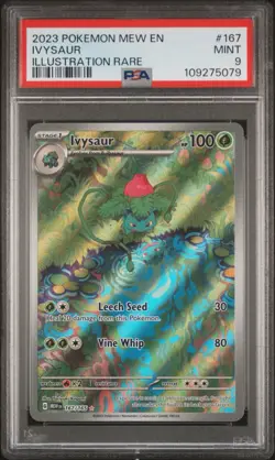 PSA 9 Bulbasaur 166 / Ivysaur 167 / Venusaur EX 198 Set - Pokemon 151 - SIR - EN - Image 5