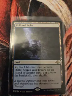 MTG magic - Polluted Delta - Modern Horizons 3 - NM/Mint, Rare Fetch Land! - Image 1