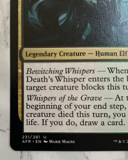 Shessra Death's Whisper #231 Adventures in the Forgotten Realms MTG Magic - Image 3