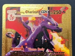 Shining Charizard GX Pokemon Gold Card - Image 2