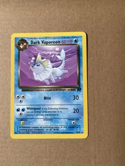 Dark Vaporeon 45/82 Team Rocket Excellent Condition Pokemon Card WOTC TCG #2 - Image 1