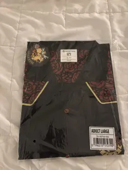 2025 Pokemon World Championships Anaheim Button Up Shirt Size L Large Arcanine - Image 1