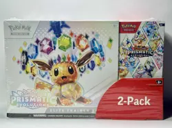 Pokemon Prismatic Evolutions ETB + Booster Bundle 2-Pack Costco Exclusive Sealed - Image 1
