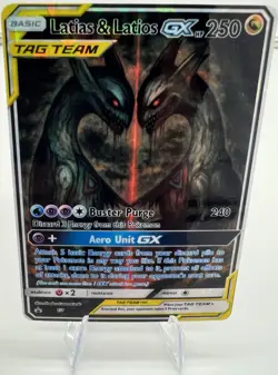 Pokemon Shadow Custom Cards Latias & Latios GX Tag Team Fan Art Holo 1/1 - Image 1