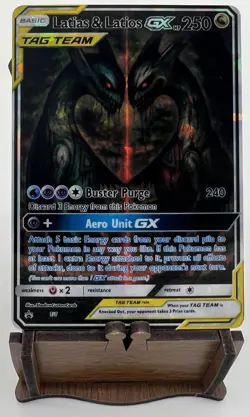 Pokemon Shadow Custom Cards Latias & Latios GX Tag Team Fan Art Holo 1/1 - Image 4