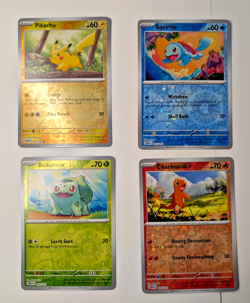 Charmander Bulbasaur Pikachu Squirtle Pokemon Costco 151 Cosmos Promos NM Set - Image 1