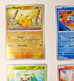Charmander Bulbasaur Pikachu Squirtle Pokemon Costco 151 Cosmos Promos NM Set - Image 2