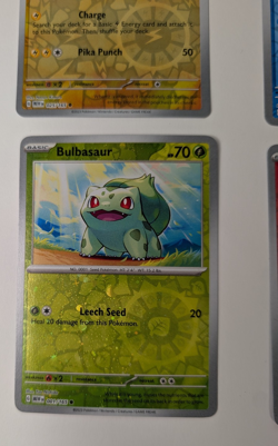 Charmander Bulbasaur Pikachu Squirtle Pokemon Costco 151 Cosmos Promos NM Set - Image 4
