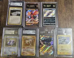 Lot Of 7 Graded Slabs Pokemon Cards PSA, CGC, CGC Pristine 10, Vintage, WAG, TAG - Image 1
